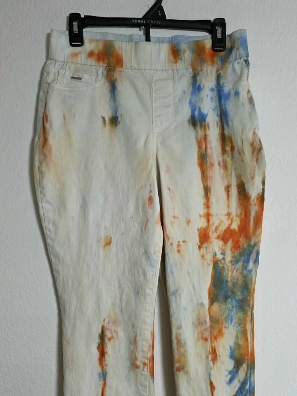 Nine West Jeans Heidi Pull On Skinny Crop Capris Tie Dye Size 6